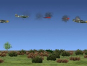 Combata os aviões inimigos com <br>tiros e bombas